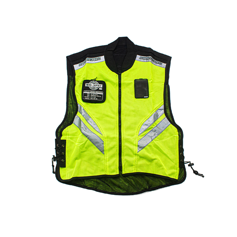 GILET MOTARISTE VERT