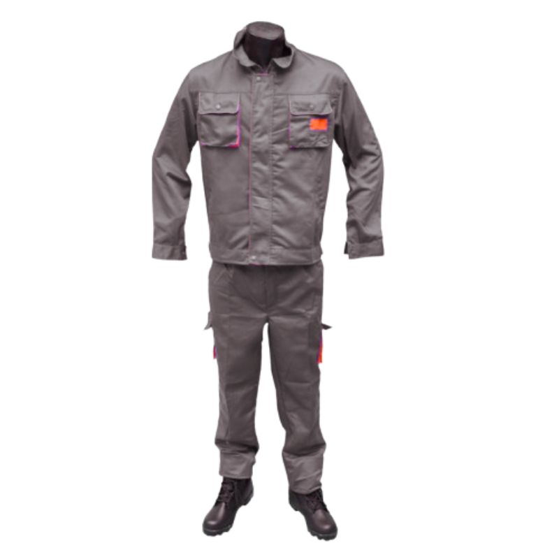 TENUE GRISE AVEC TRACE ORANGE