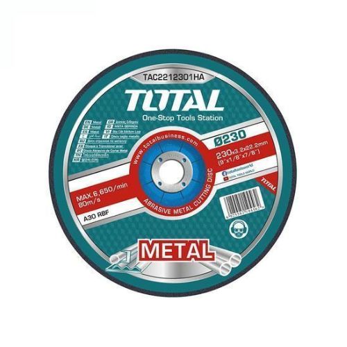 DISQUE A COUPER TOTAL 230mm(9") X 3.0 METAL/INOX TAC2212301HA