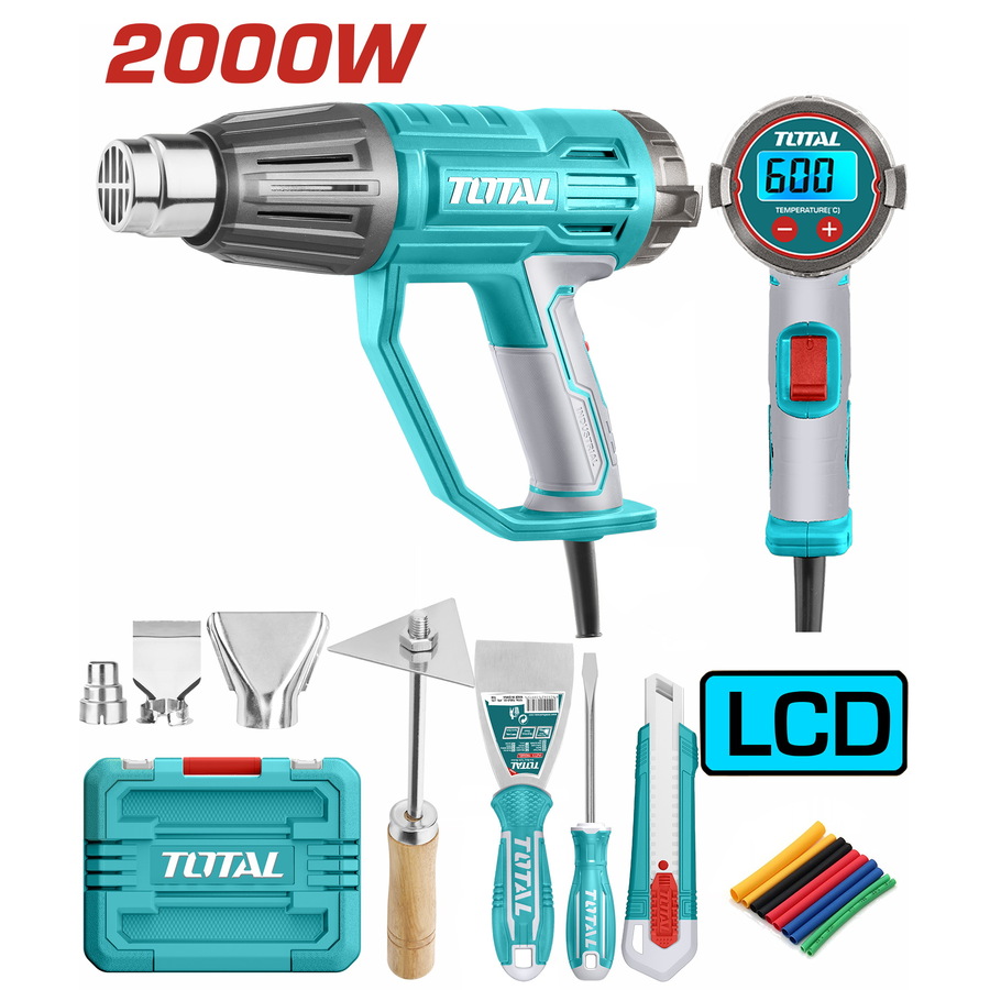 PISTOLET THERMIQUE ELECTRIQUE SIMPLE 2000W TOTAL TB200561