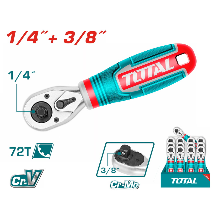 POIGNET A CLIQUER COURTE 1/4" + 3/8" THT1061438
