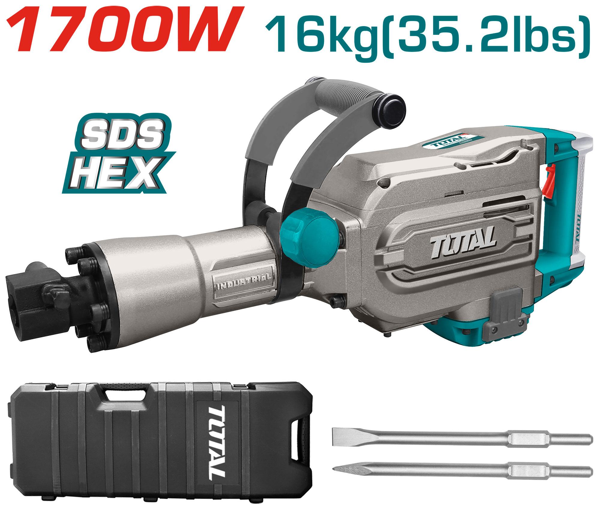 MARTEAU DEMOLITION 1700W 14KG 30.8Lbs