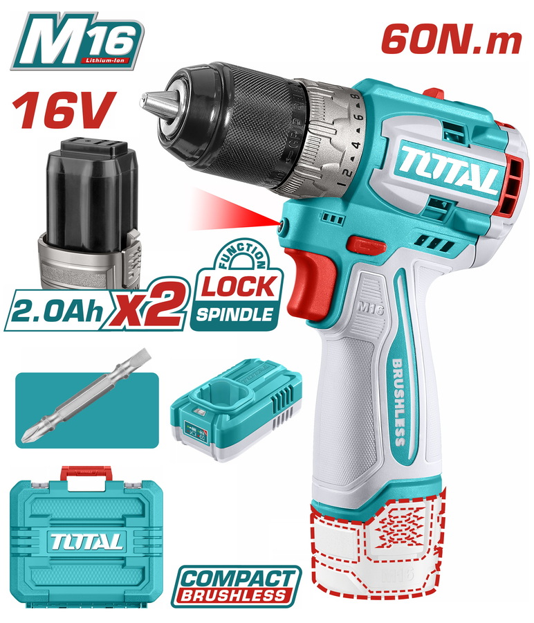 VISSEUSE PERCEUSE SANS FIL COMPACT SANS BALAIS  TDLI16682