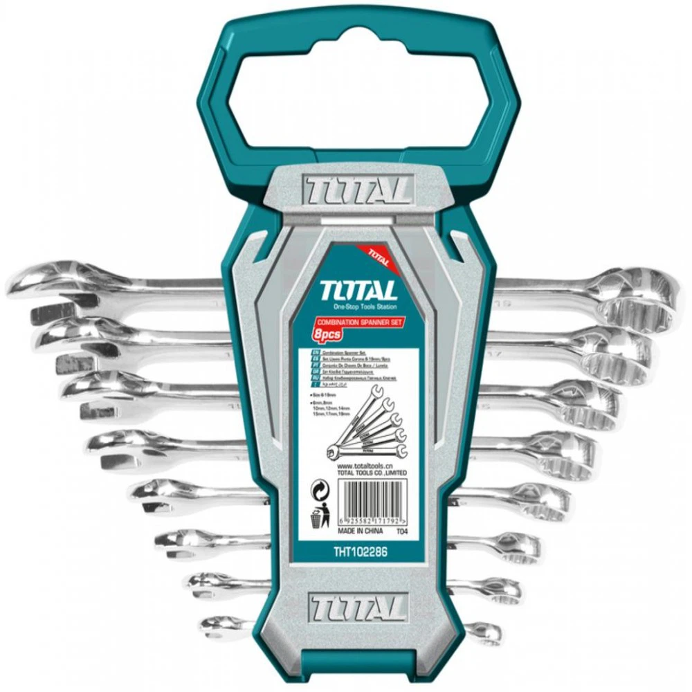 JEU DE CLE MIXTE TOTAL 6-19MM 8PCS THT102286