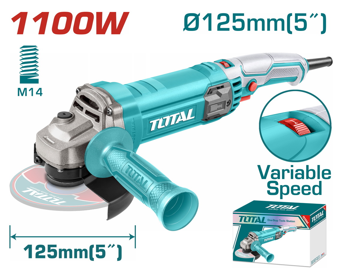 MEULEUSE D'ANGLE ELECTRIQUE DE 1100W 125MM(5")