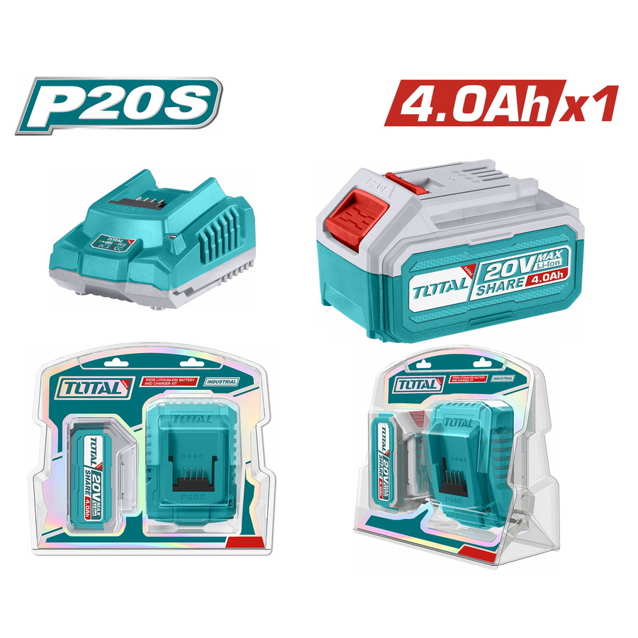BATTERIE+CHARGEUR  4Ah TOTAL TFBCPK1214
