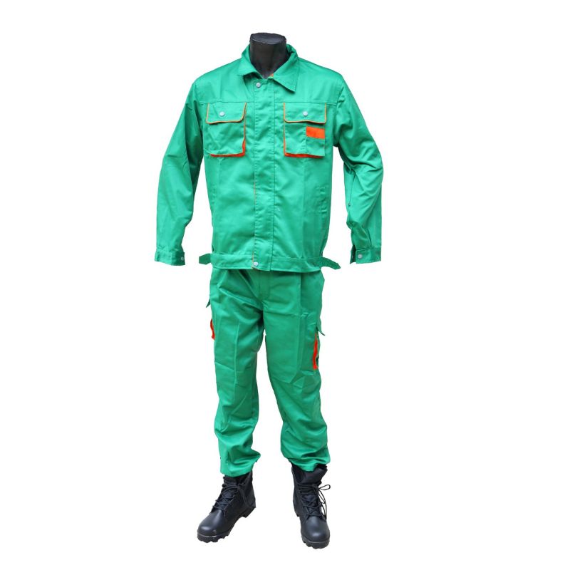 TENUE VERT ITECH TRACE ORANGE AVEC BRILLANT XL