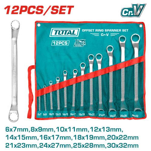 JEUX DE CLE MECANIQUE FERMET-FERMET 6MM A 32MM 12PCS/SET THT1024121