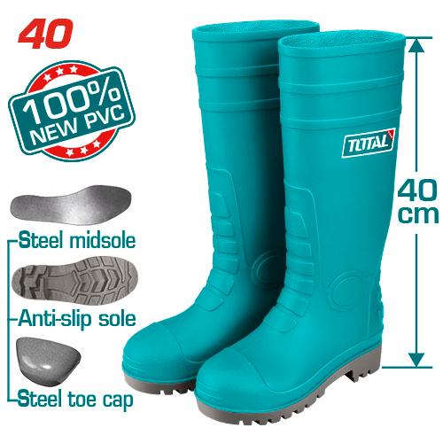 BOTTE PVC DE SECURITE VERT TOTAL 40
