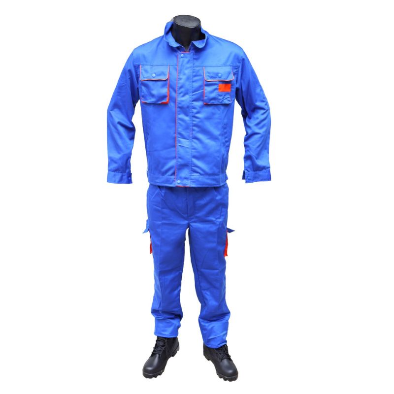 TENUE BLEUE AVEC TRACE ORANGE ITECH S
